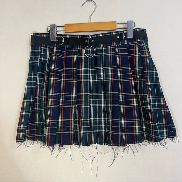 Current Mood Dresses & Skirts - Current Mood Blue Pink Pleated Skater Mini Skirt